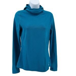Nike Running Dri-Fit Hooded Sweatshirt WMNS S Teal Pullover  Activewear Stretchy